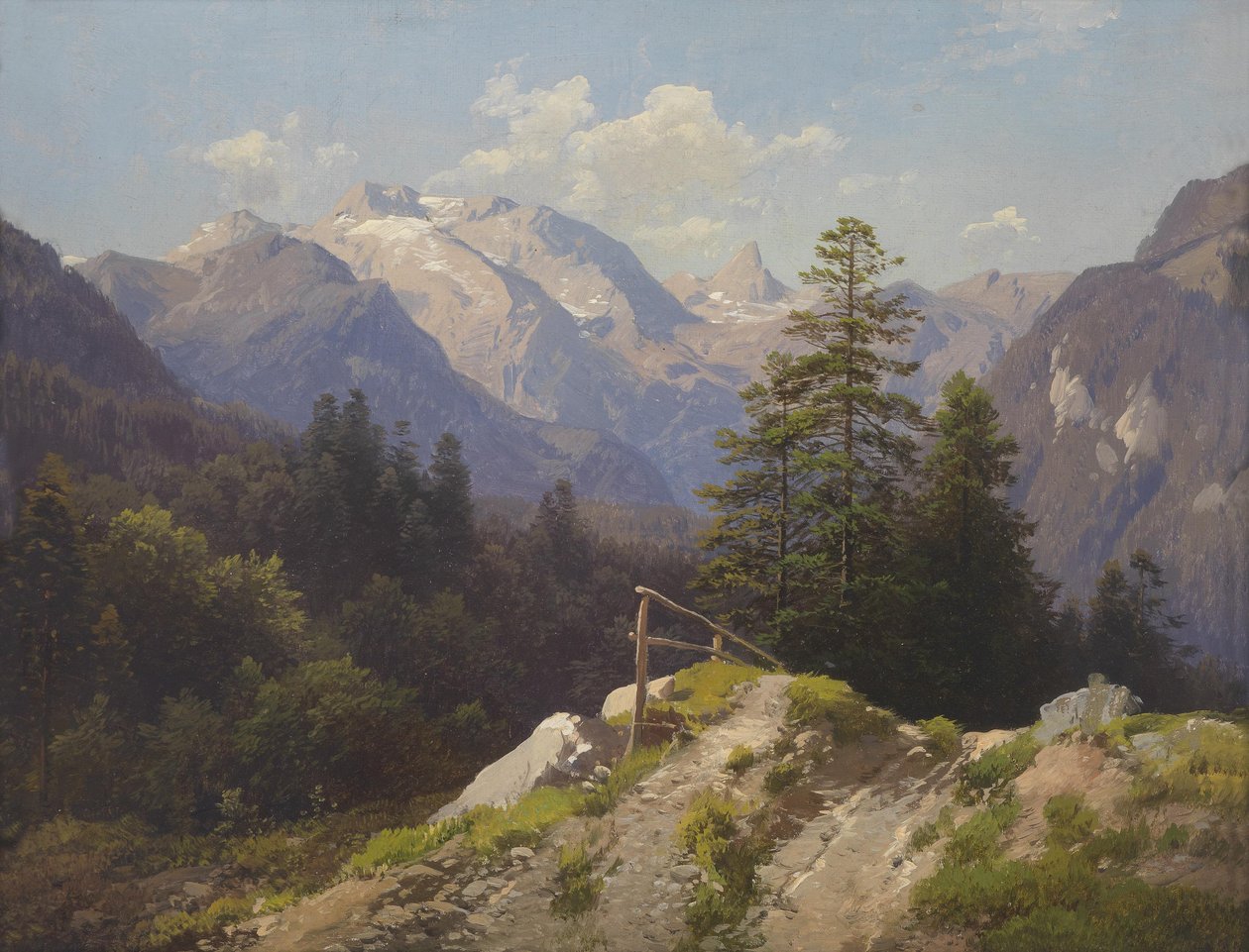 Prof. Waagen den ... Tauern fra Berchtesgaden av Adalbert Waagen