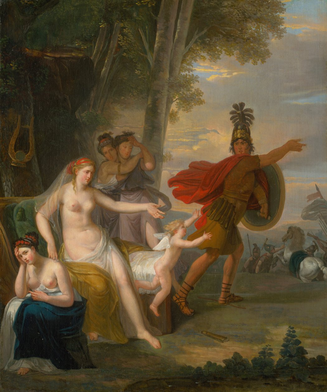 Hector sier farvel til Andromache av Adam Friedrich Oeser