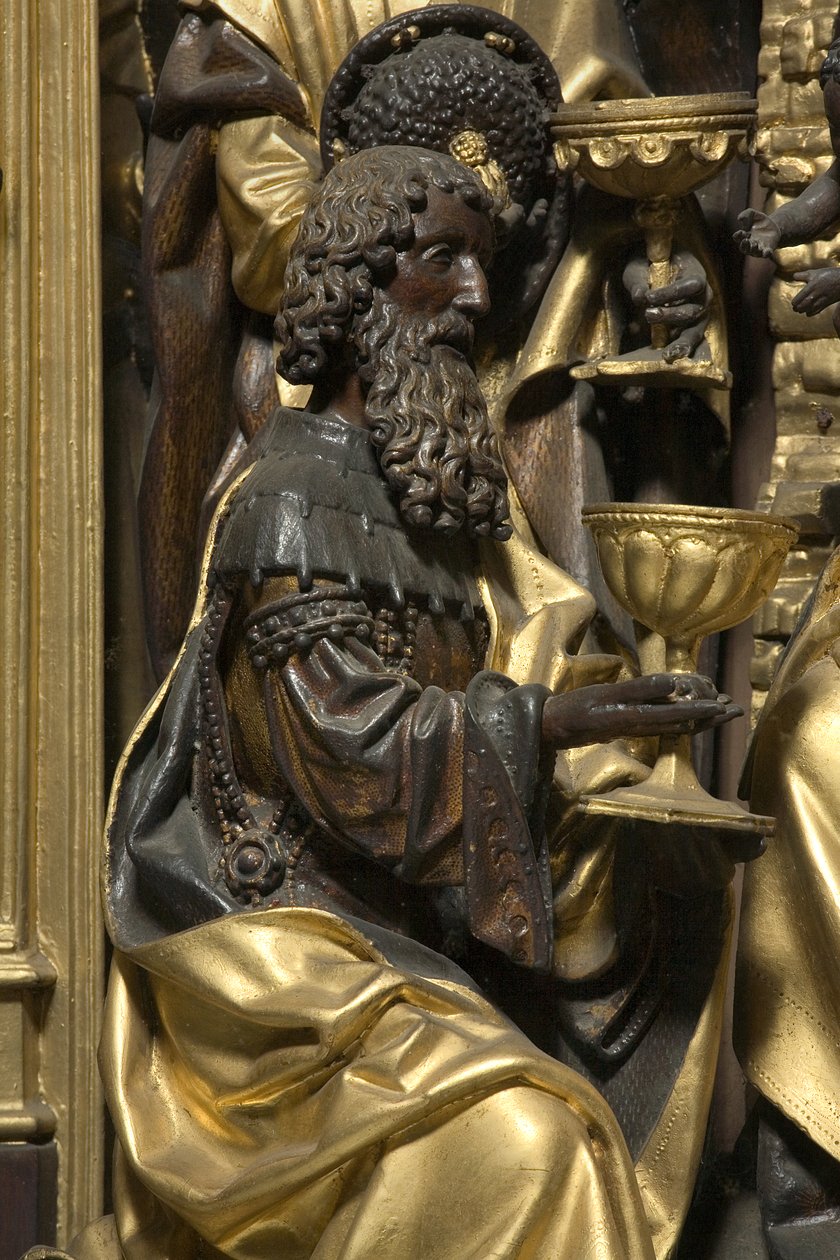 Tilbedelse av magi, detalj av Adam Kraft