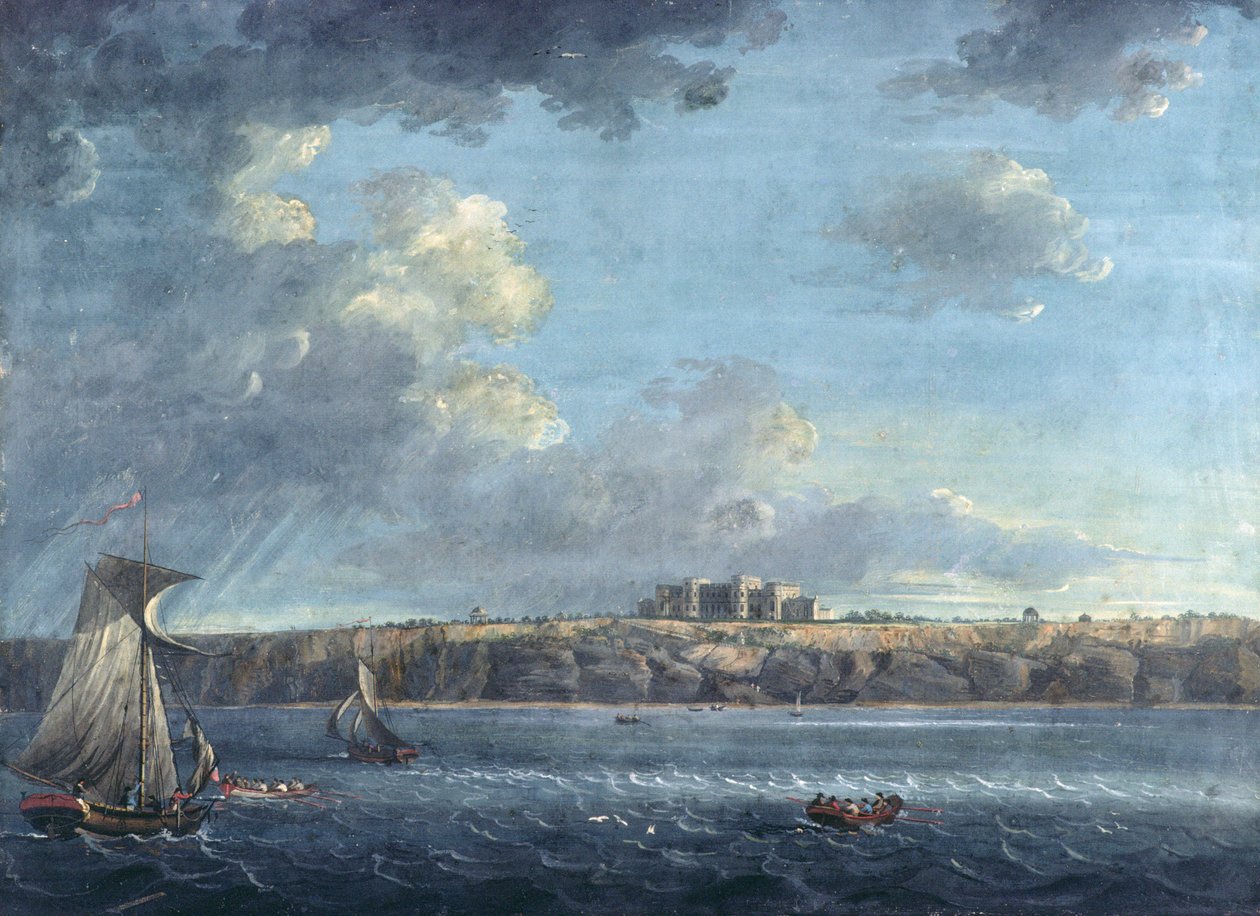 Highcliffe, nær Christchurch, fra havet av Adam Callander