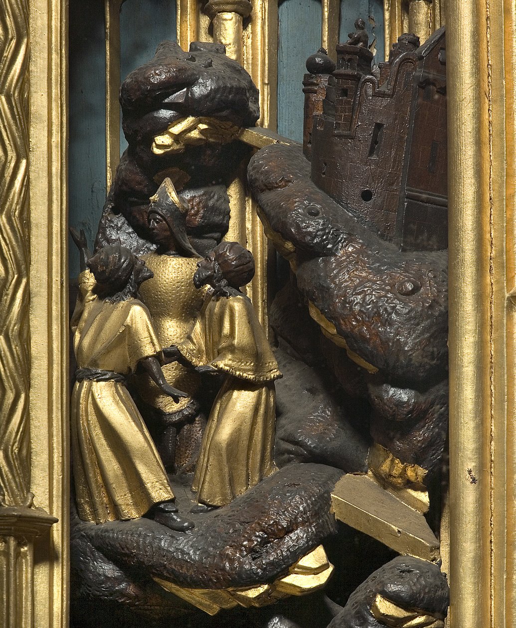 Tilbedelse av magi, detalj av Adam Kraft
