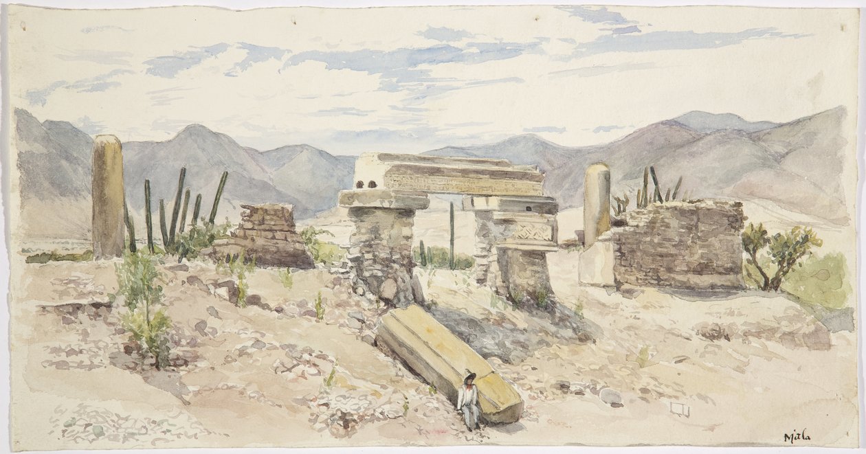 Ruiner ved Mitla, Oaxaca, Mexico av Adela Breton