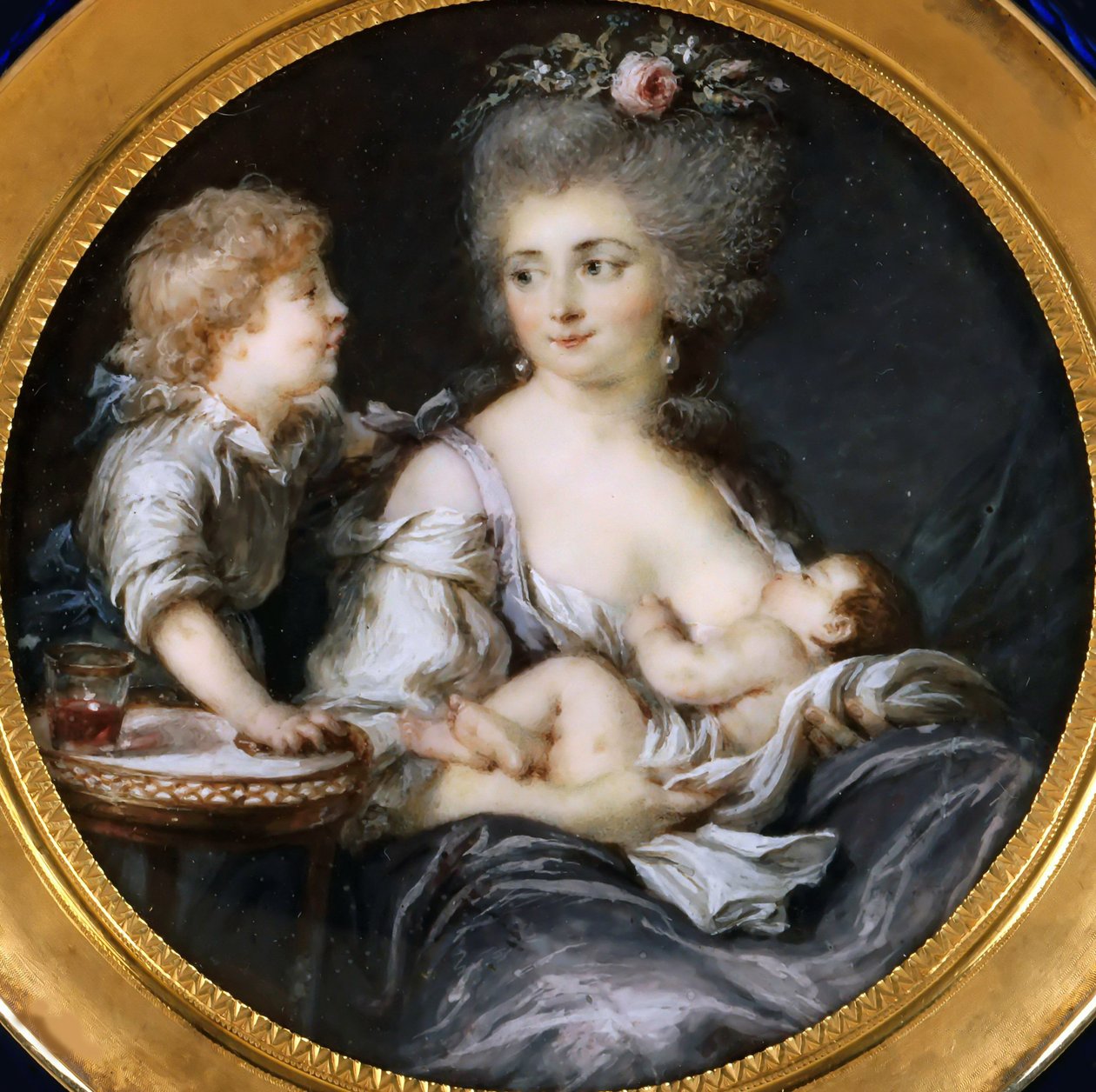 Madame Mitoire și copiii ei. norvegian av Adelaide Labille Guiard