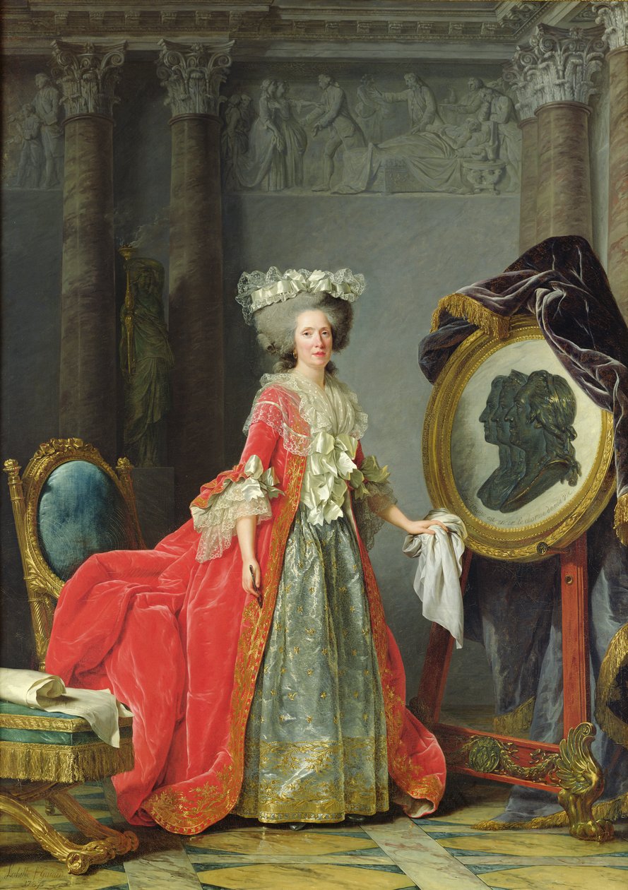Portrett av Adelaide i Frankrike av Adelaide Labille Guiard