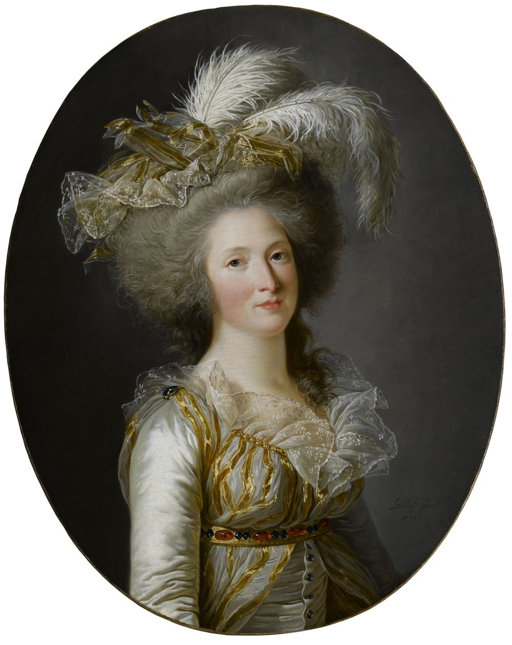 Elisabeth Philippine Marie Helene de Bourbon av Adelaide Labille Guiard