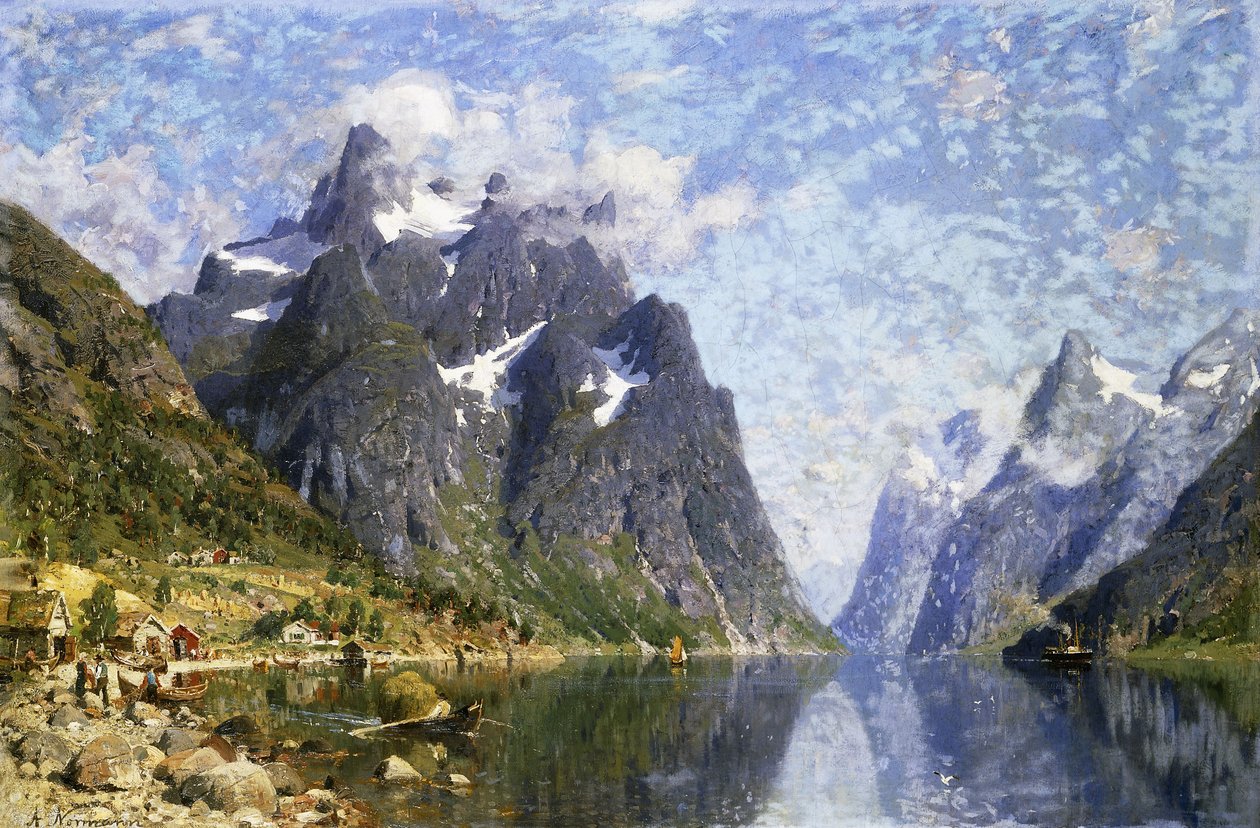 Hardanger Fjord, Norway, av Adelsteen Normann