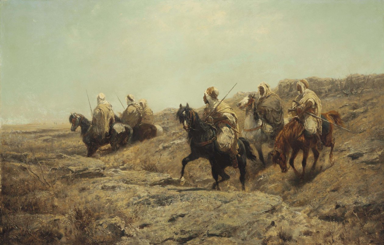 Arabiske krigere av Adolf Schreyer