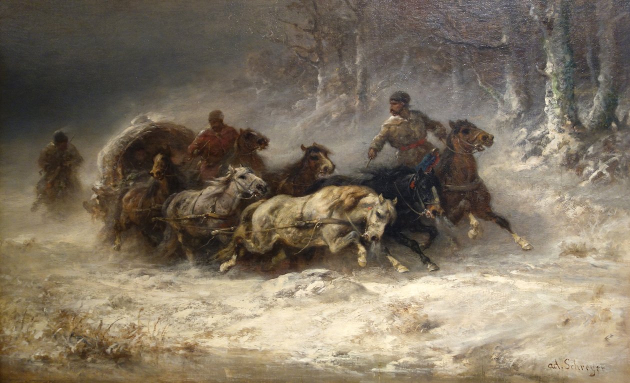 Flykte fra Moskva av Adolf Schreyer