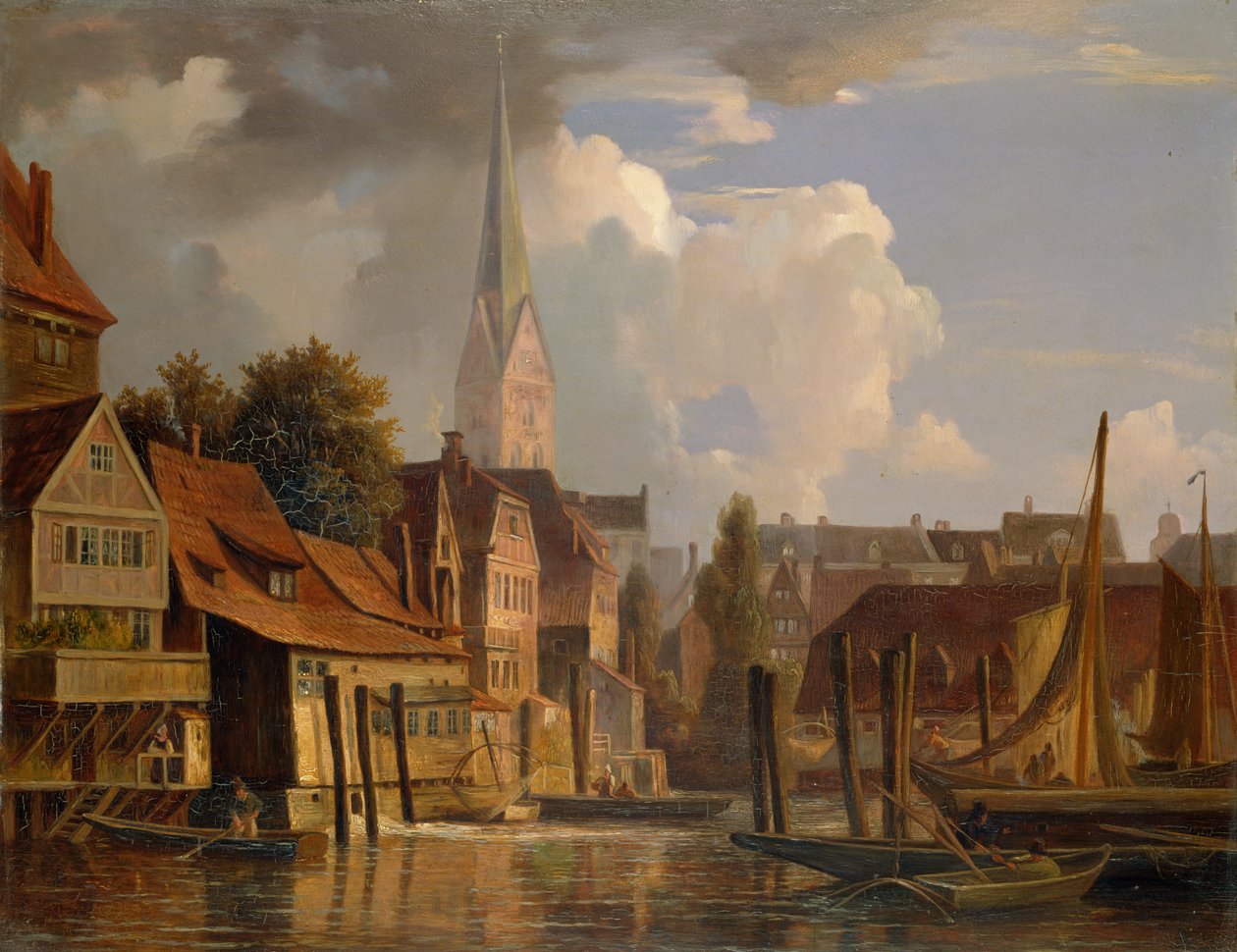 Kleine Alster i 1842, 1842 av Adolf Vollmer