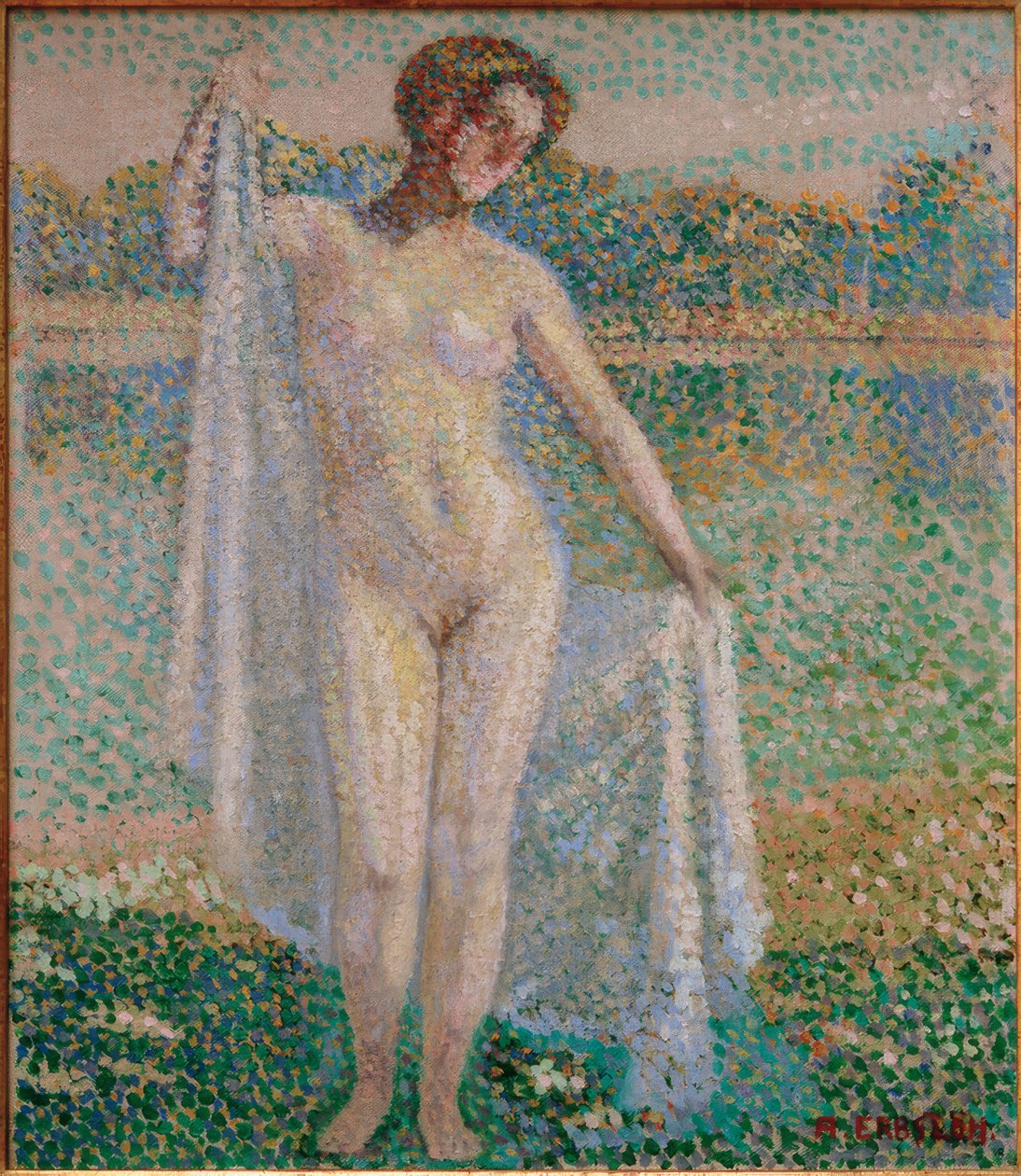 Naken kvinne, 1908 av Adolf Erbslöh
