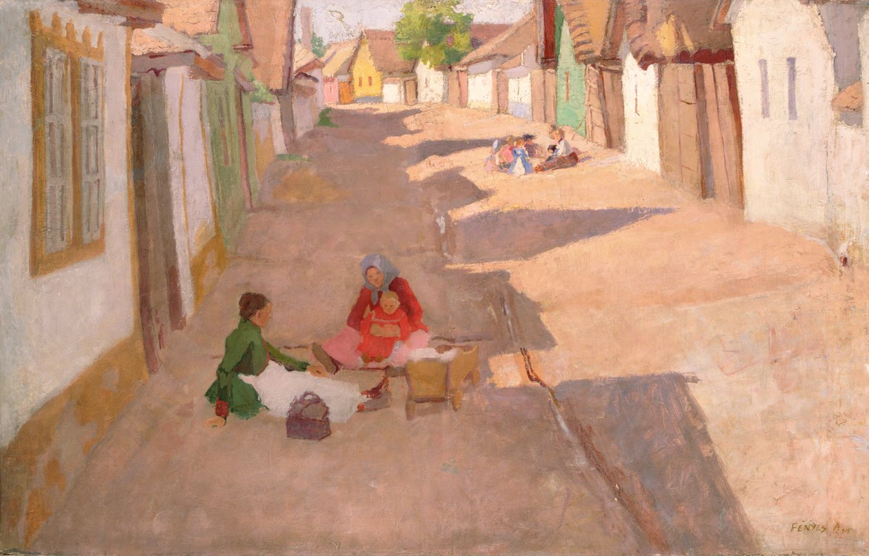 Landsbygate i Ungarn av Adolf Fenyes