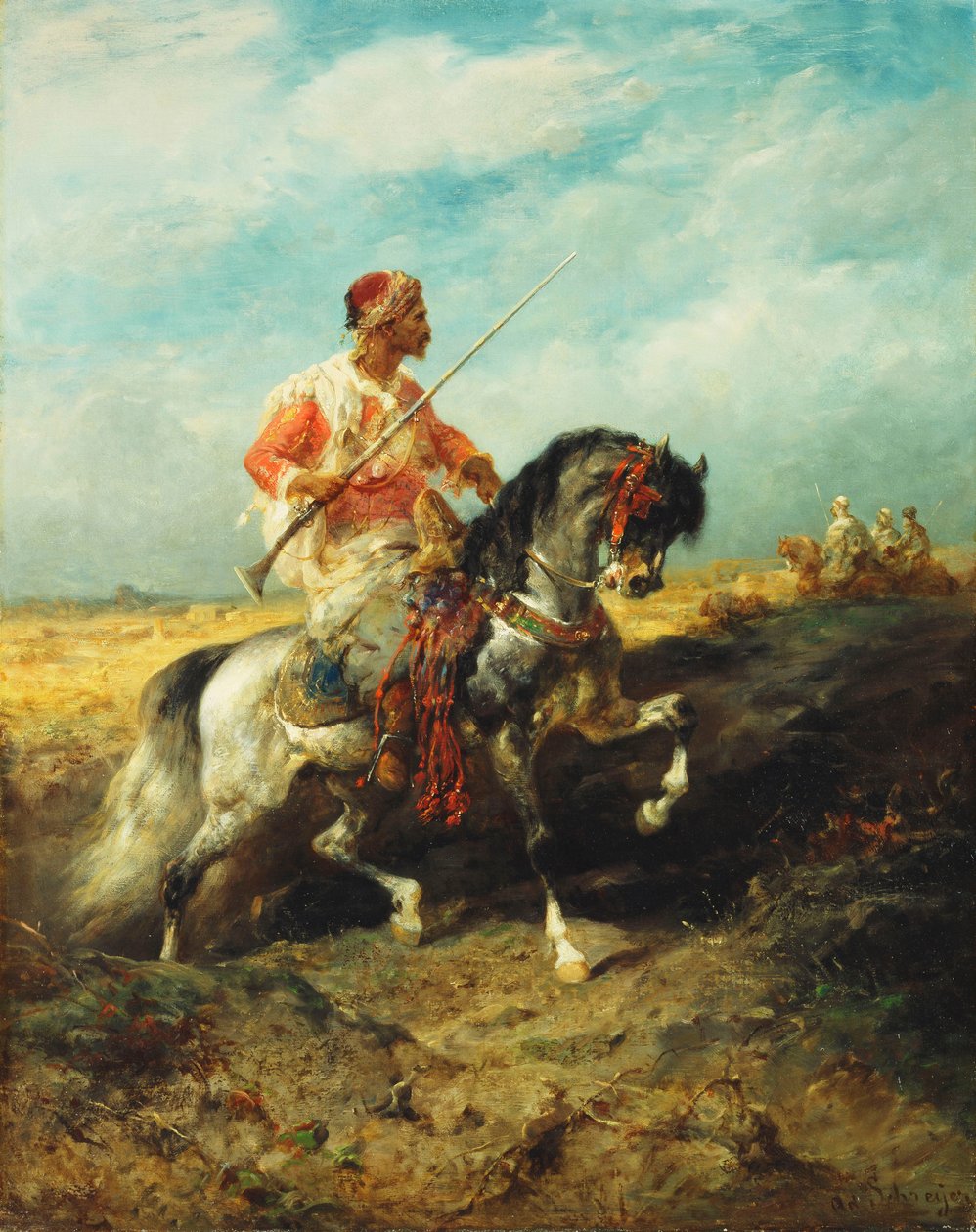 En arabisk rytter, av Adolf Schreyer