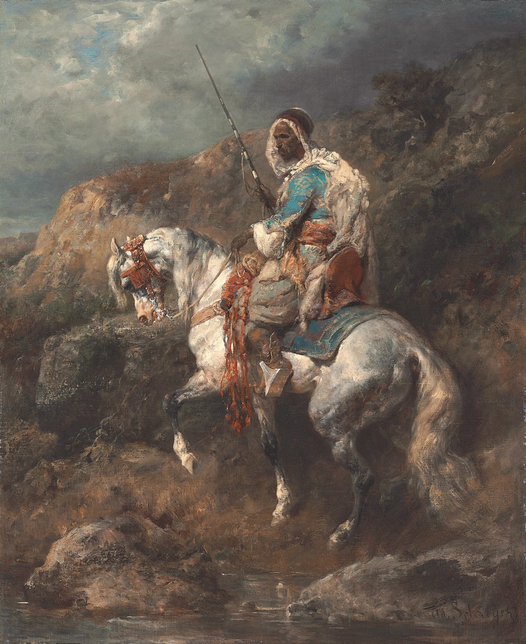 Arabisk rytter av Adolf Schreyer