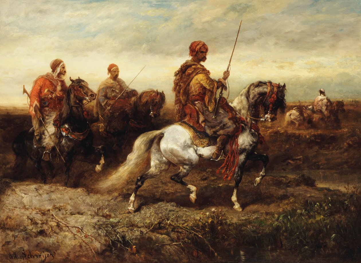 arabiske ryttere, av Adolf Schreyer