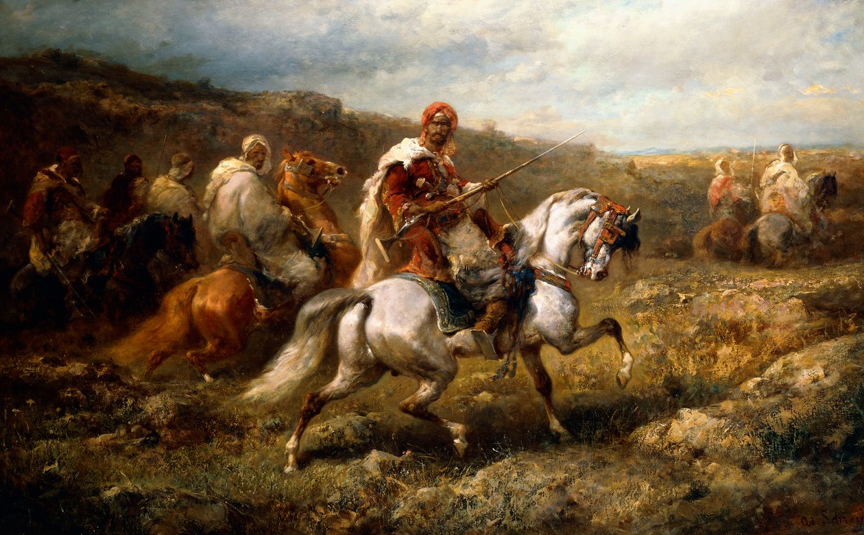 Beduiner på rute, av Adolf Schreyer