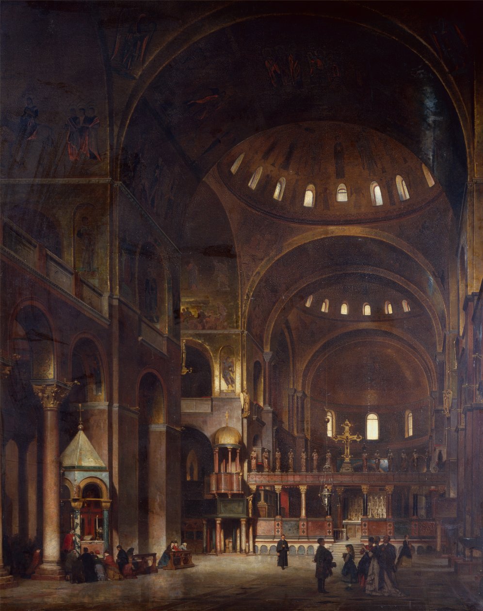 Interiøret i St Marks, Venezia av Adolf Seel