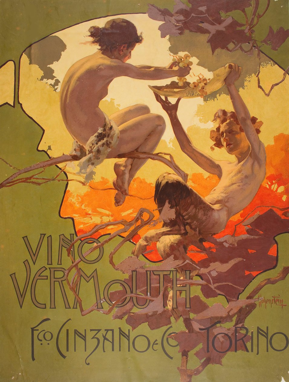 Vermouth Cinzano, 1901. av Adolfo Hohenstein