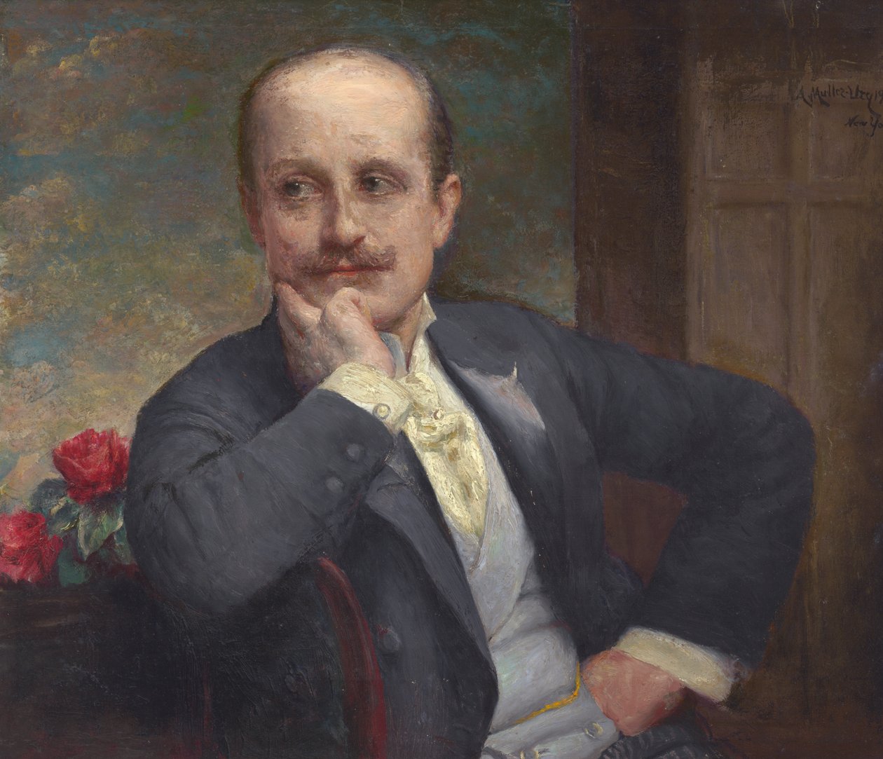 Adolfo Müller-Ury selvportrett, 1933. av Adolfo Müller Ury