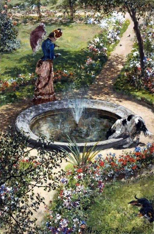 Hage i Kissingen av Adolph Menzel