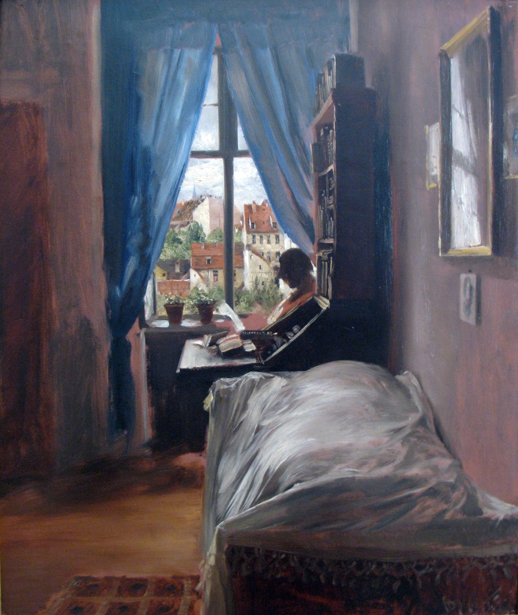 Soveromskunstner Ritterstrasse av Adolph Menzel