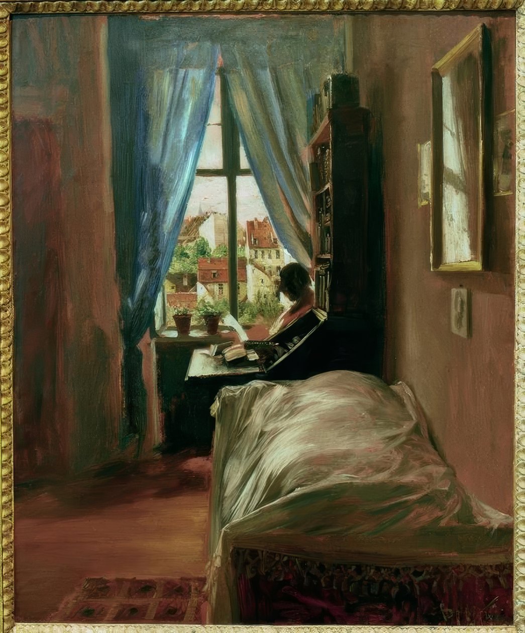 Kunstnerens soverom av Adolph Menzel