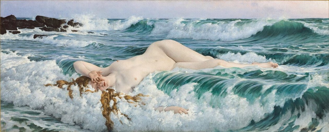 Afrodite, ca. 1893 av Adolf Hiremy Hirschl