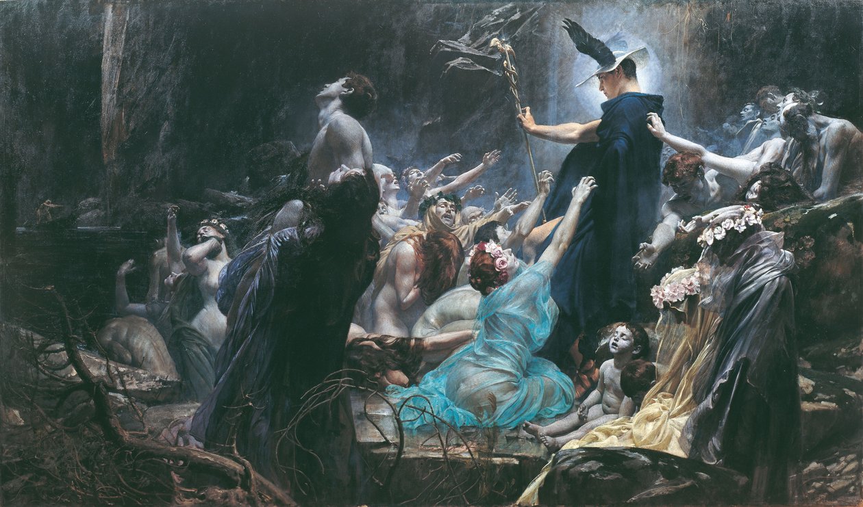 The Souls of Acheron, 1898 av Adolf Hiremy Hirschl