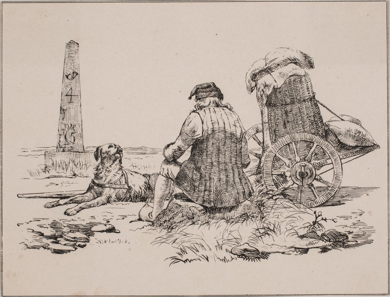 Selgeren og hunden hans av Johan Adolph Kittendorff