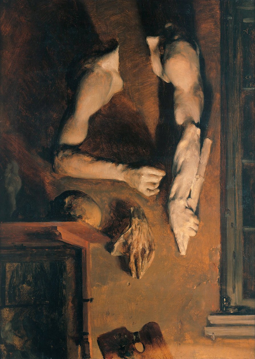 Studiovegg, 1852 av Adolph Menzel