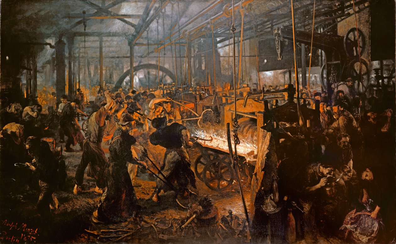 Jernvalseverket av Adolph Menzel