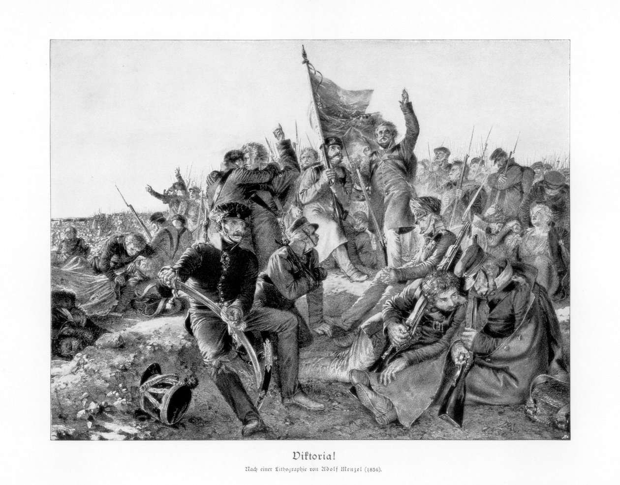 Victory!, 1836, 1900. av Adolph Menzel