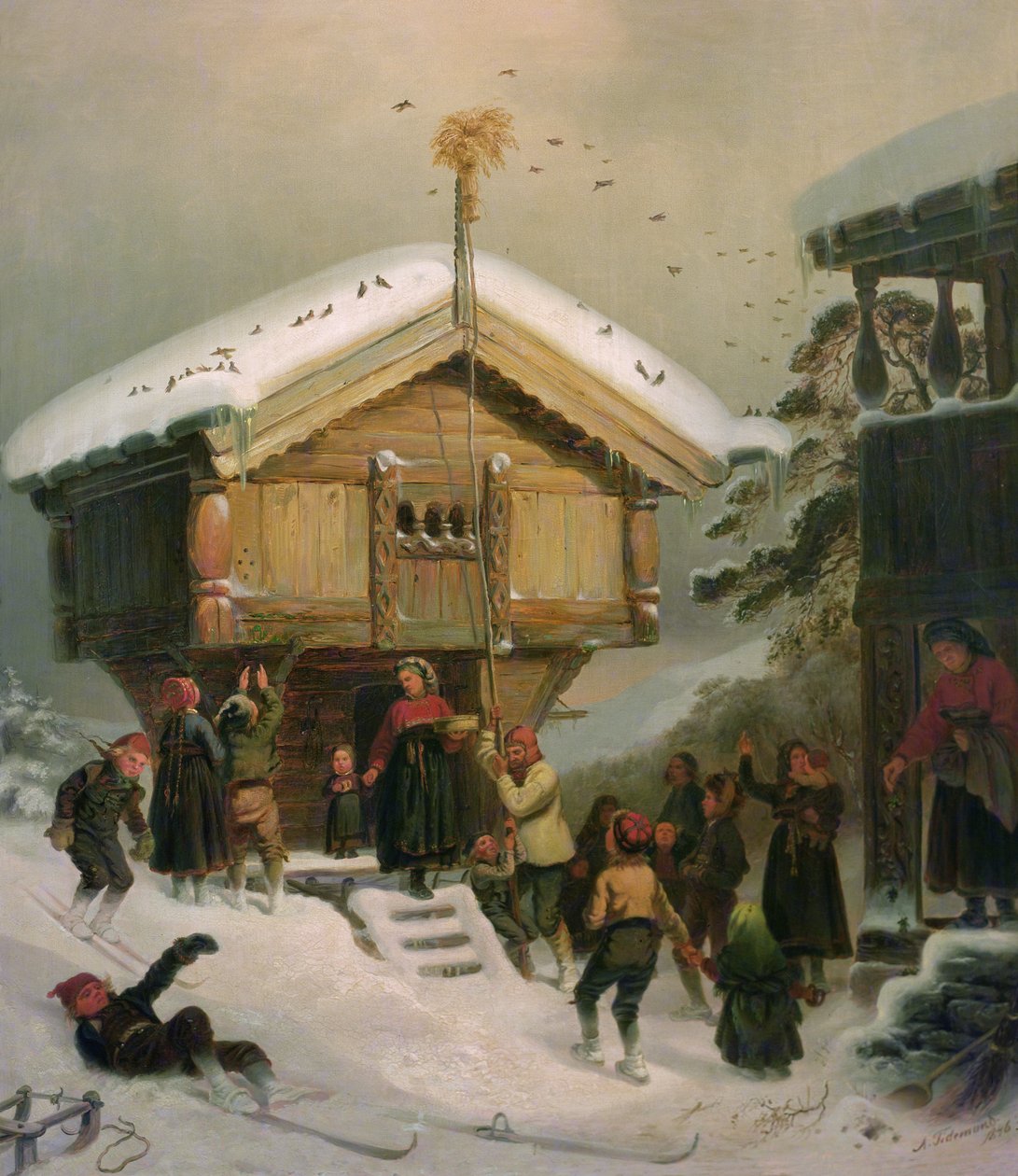 Juleskikk av Adolph Tidemand