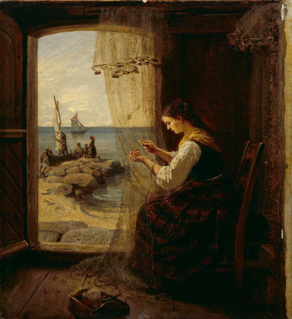 Nettbinderen av Adolph Tidemand