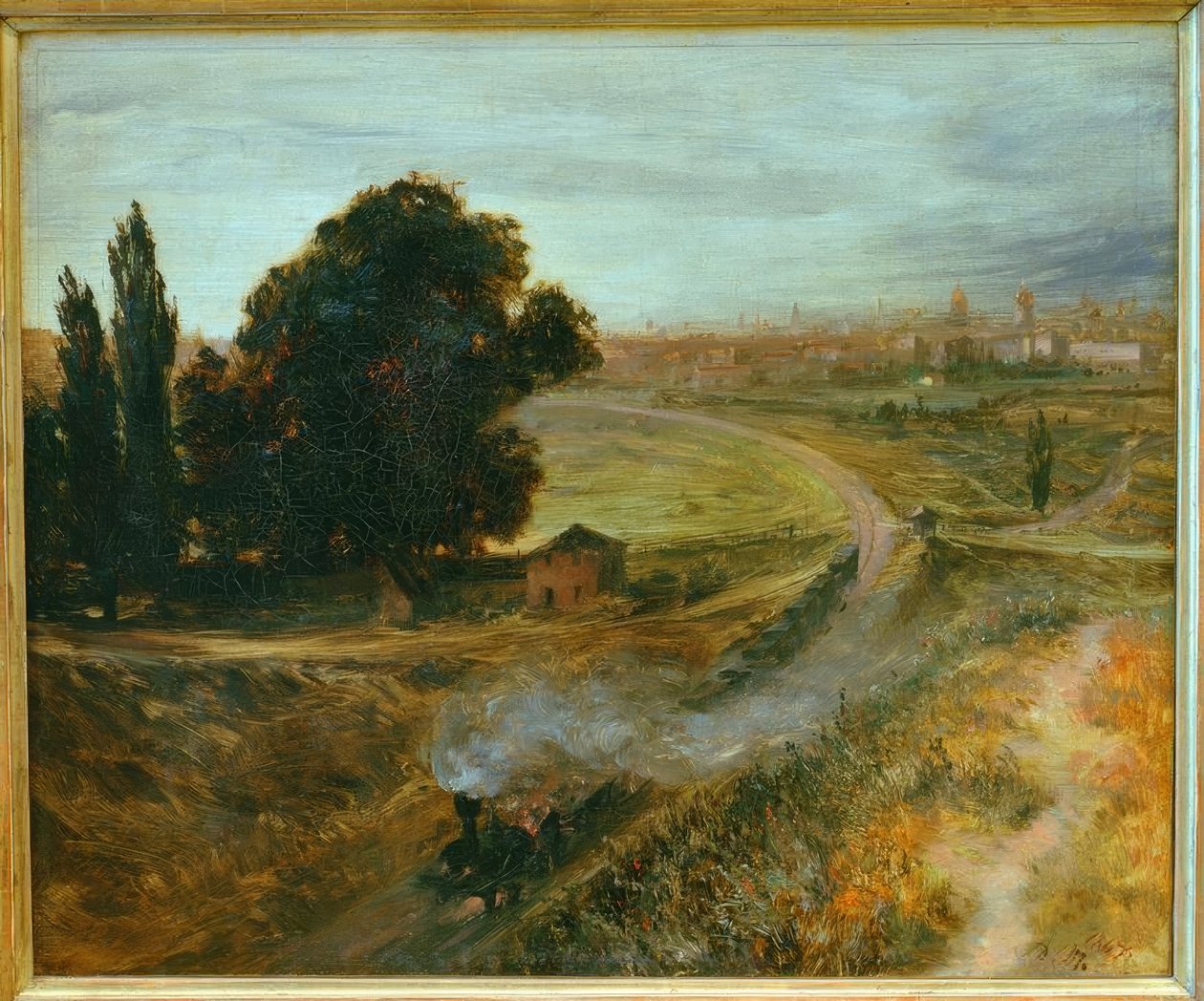 Berlin-Potsdamer Bahn av Adolph Menzel