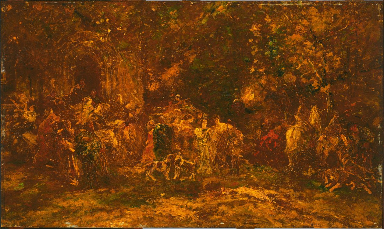 Woodland Worship av Adolphe Joseph Thomas Monticelli