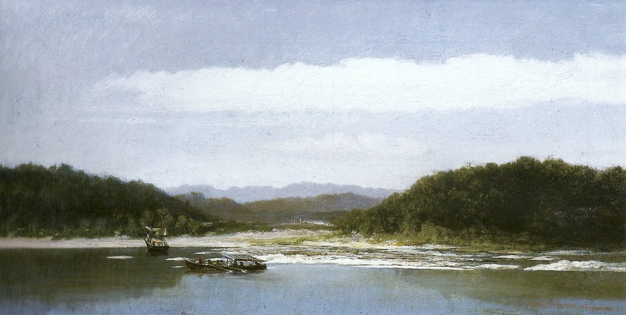 Bakvann i Guanabara Bay av Adolphe Martial Potemont