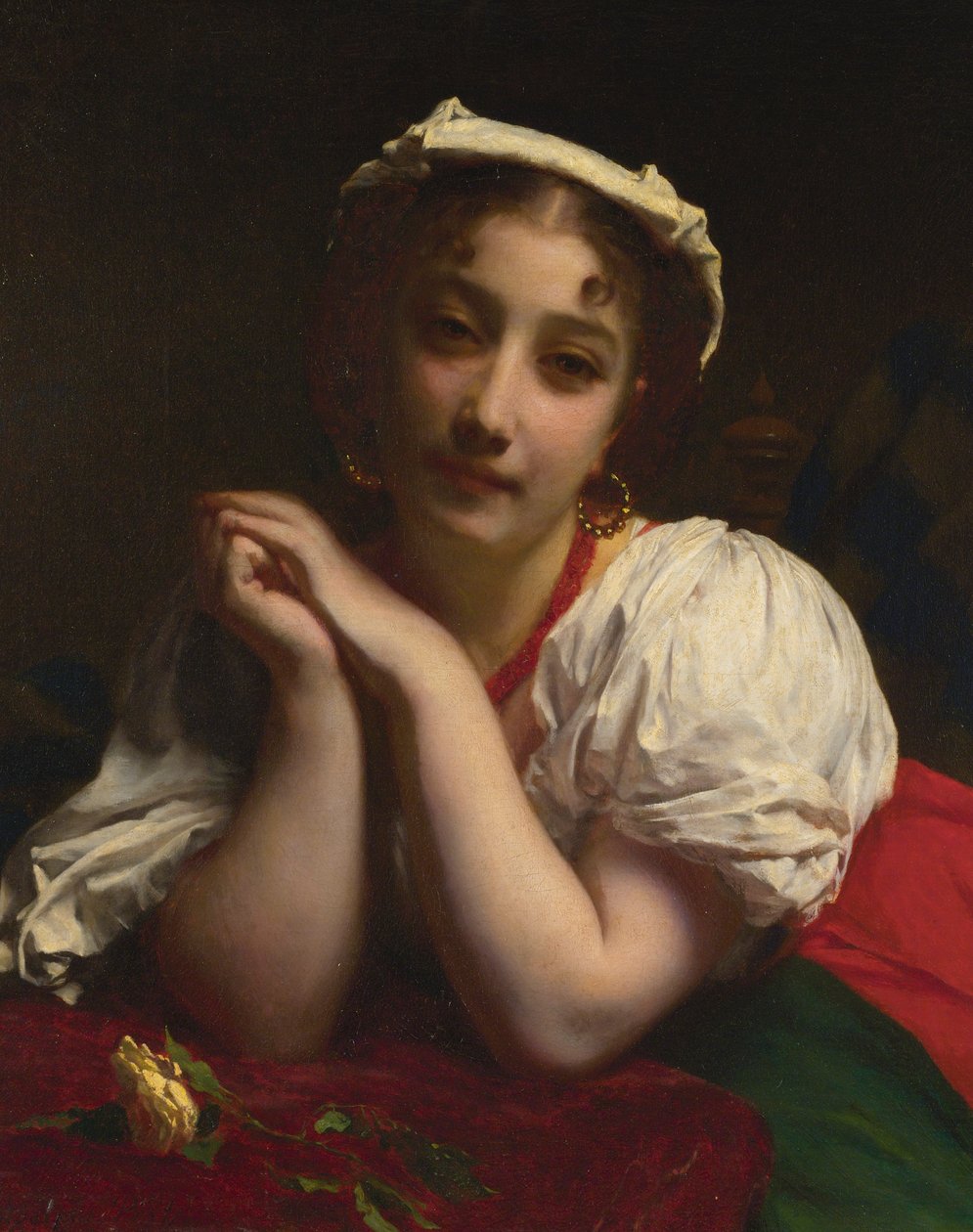 Ung italiensk kvinne av Etienne Adolphe Piot