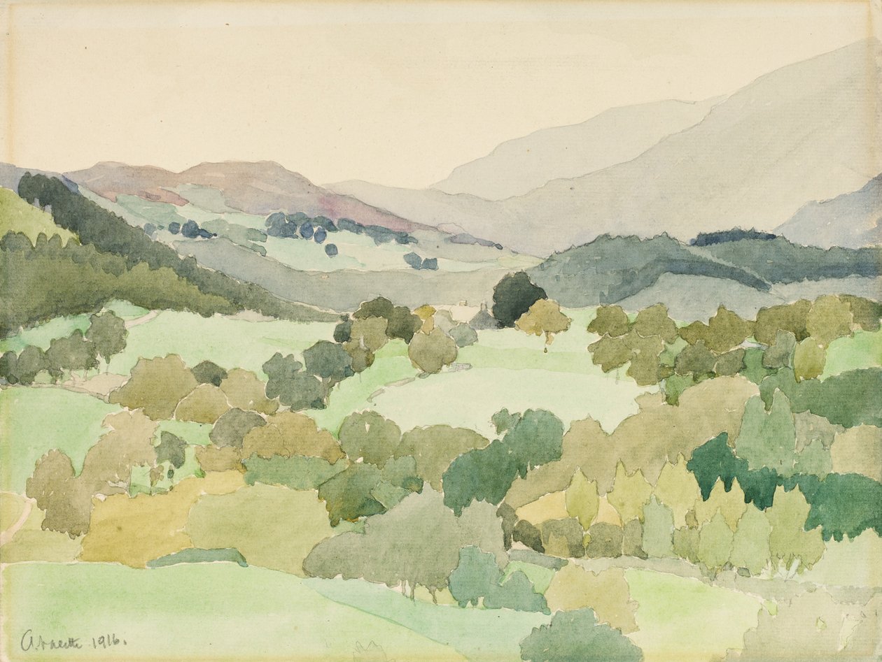 Nær Ambleside, 1916 av Adolphe Valette