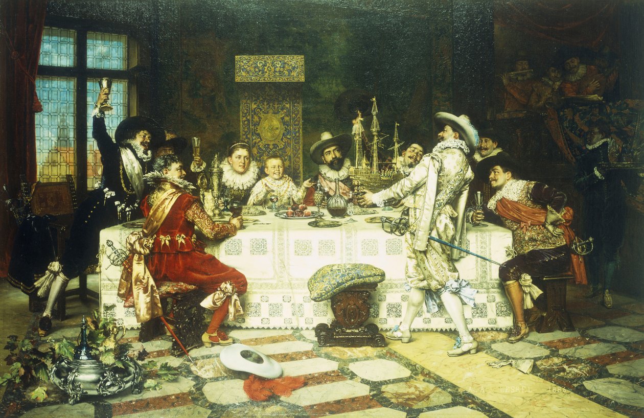Prinsens bursdagsfest av Adolphe Alexandre Lesrel
