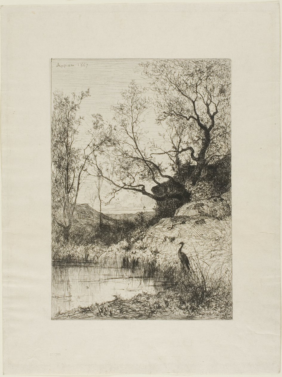 En dam i nærheten av Roussillon av Adolphe Appian