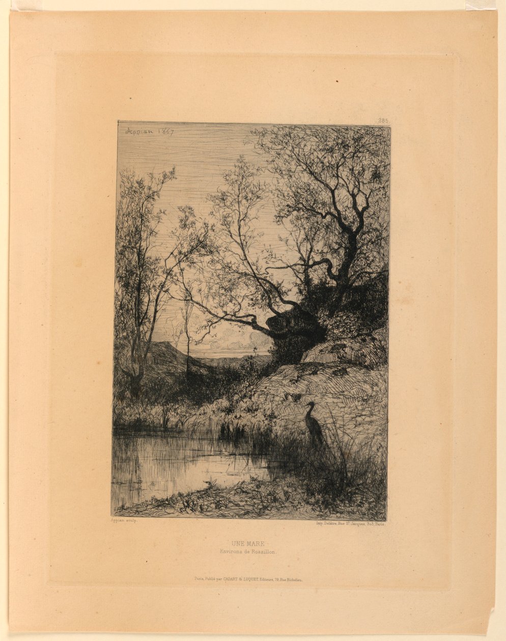 En dam (Roussillons omgivelser) av Adolphe Appian