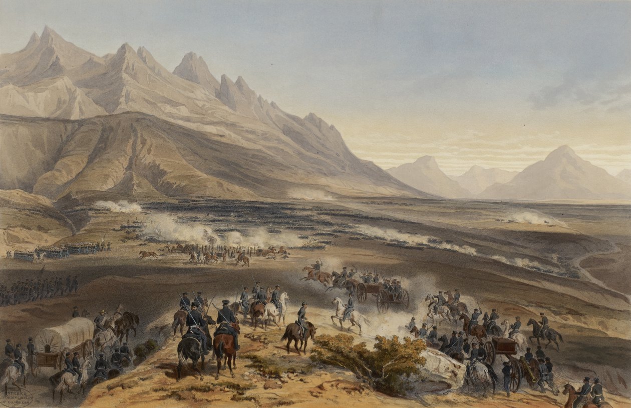 Slaget ved Buena Vista av Adolphe Jean Baptiste Bayot