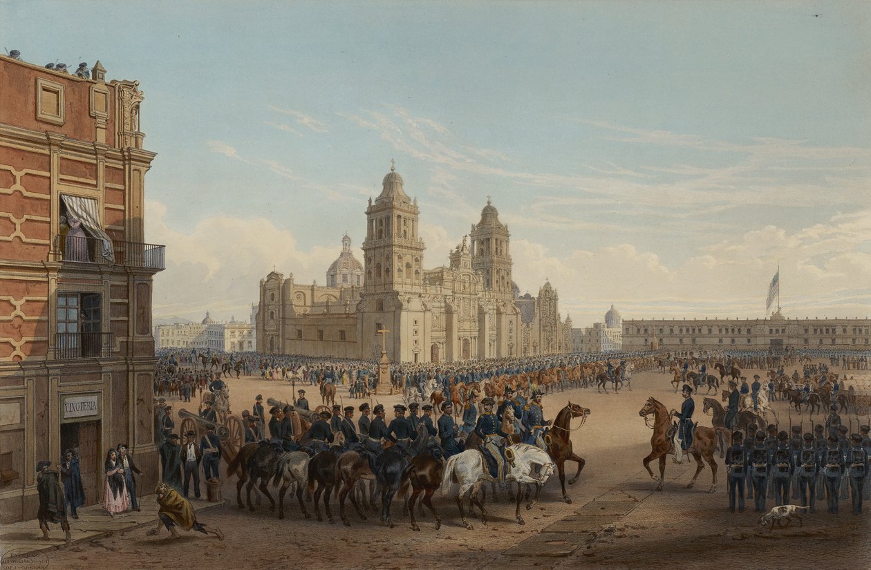 Genl. Scotts inngang til Mexico av Adolphe Jean Baptiste Bayot