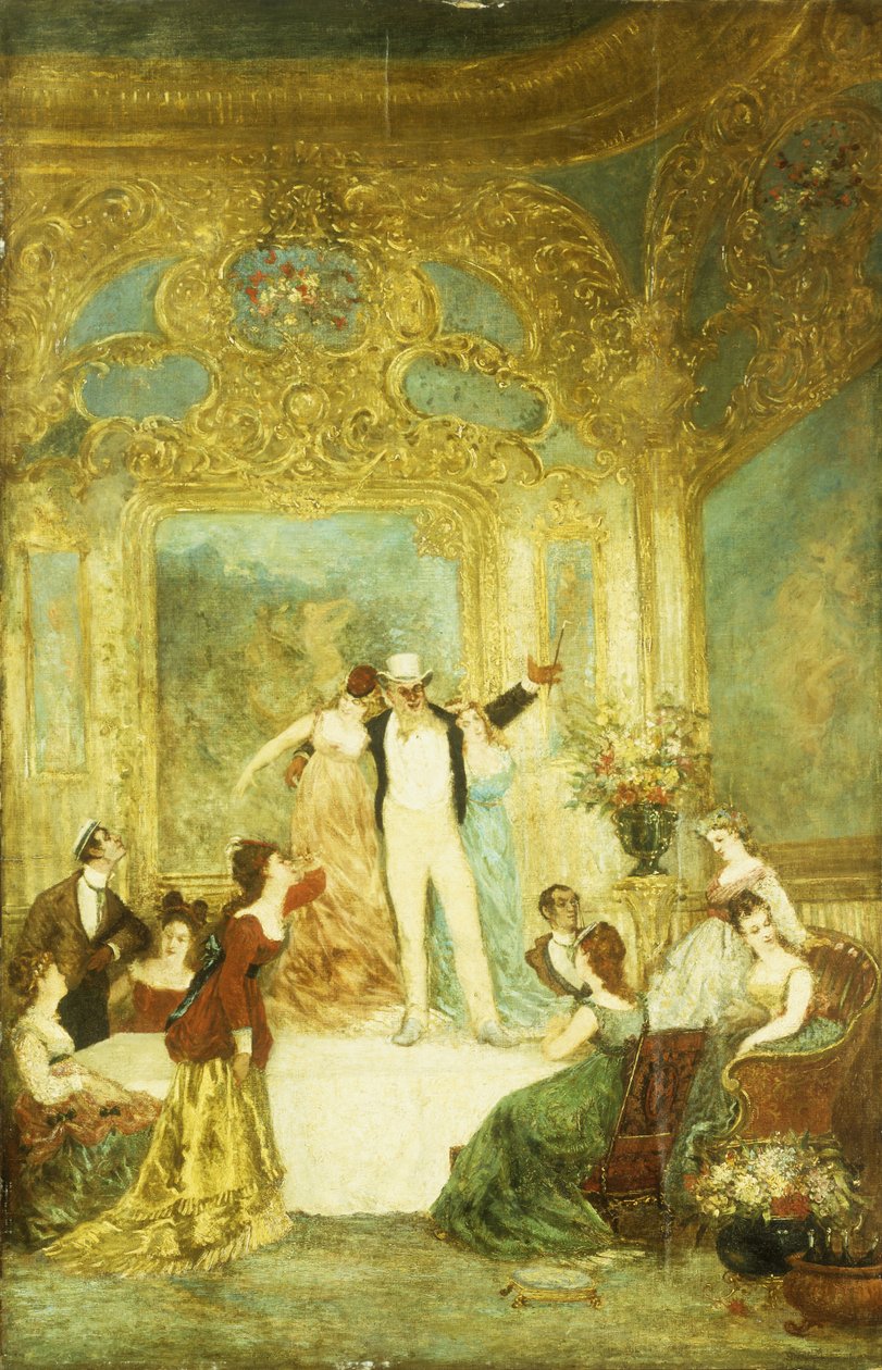 En kveld på La Paiva av Adolphe Joseph Thomas Monticelli