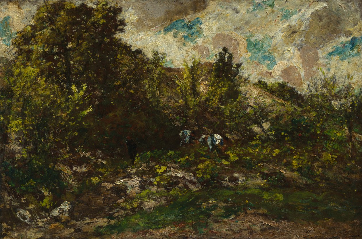 Høst, ca. 1867-1869. av Adolphe Joseph Thomas Monticelli