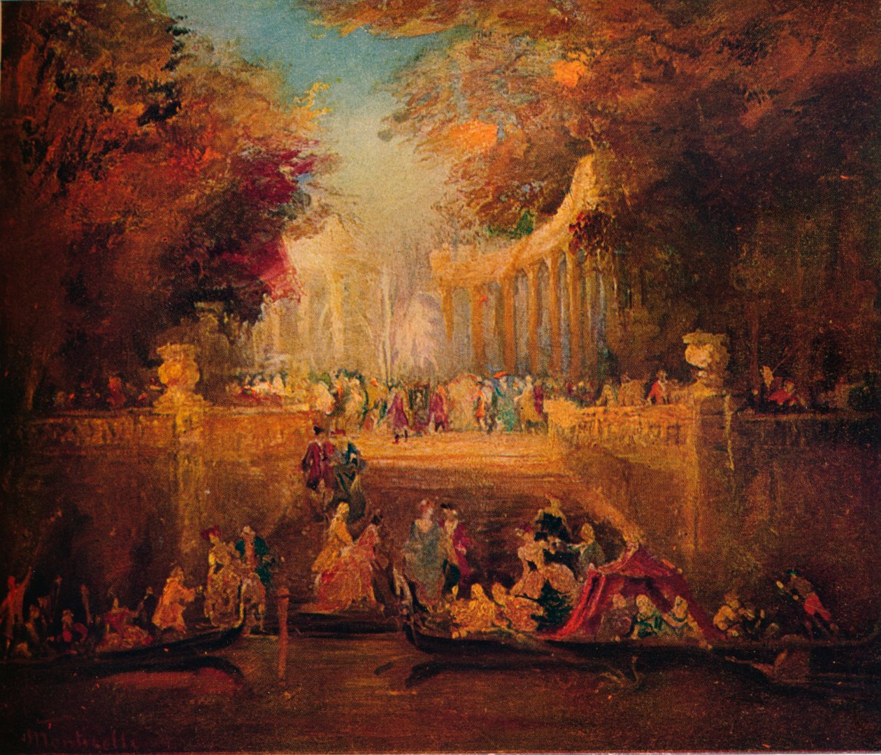 Landsfest, c1870 av Adolphe Joseph Thomas Monticelli