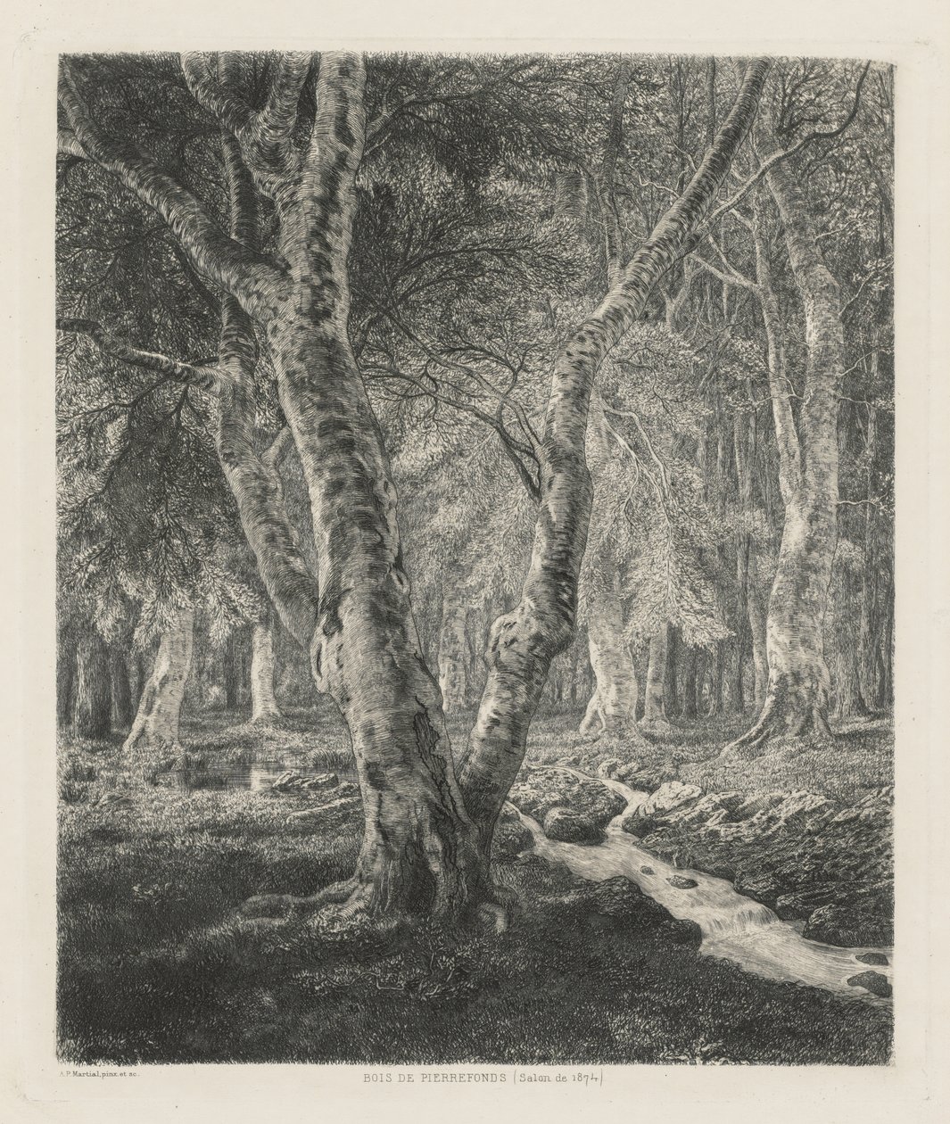 Pierrefonds Woods av Adolphe Théodore Jules Martial Potémont