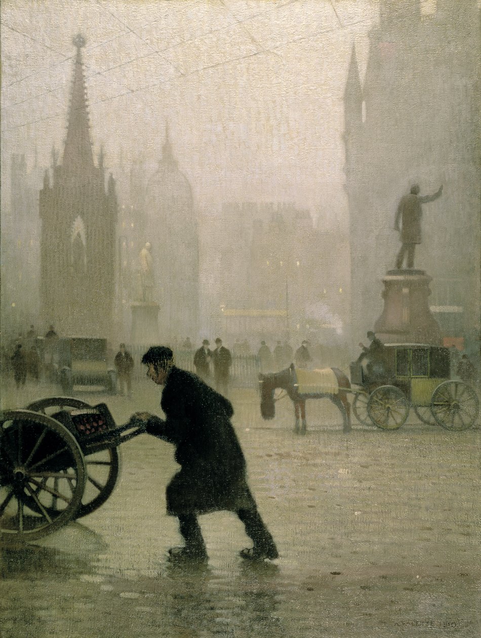 Albert Square, Manchester av Adolphe Valette