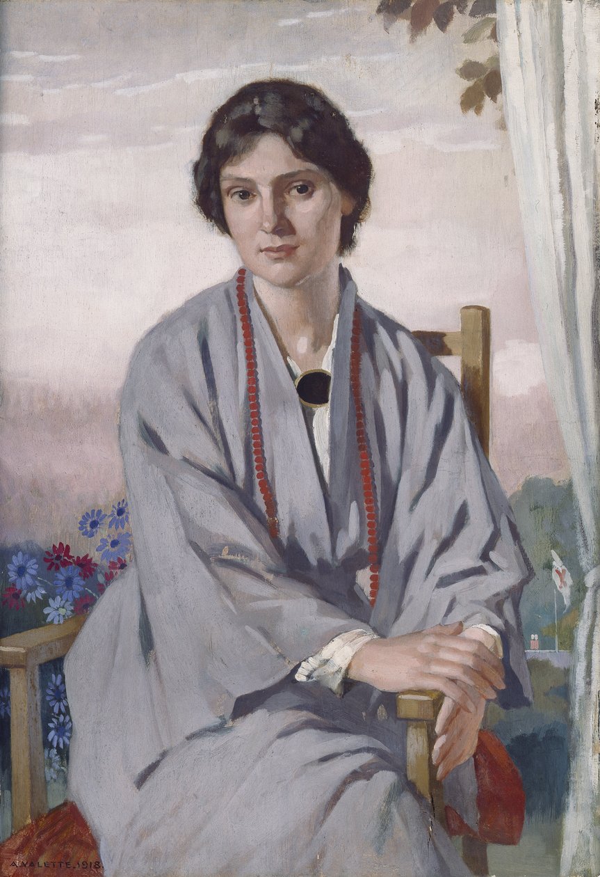 Portrett av May Aimee Smith av Adolphe Valette