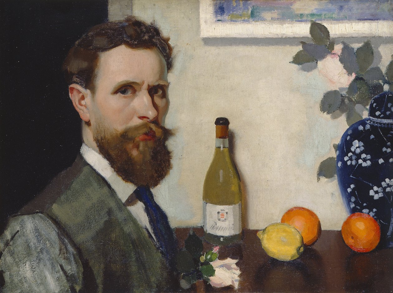 Selvportrett, ca. 1917 (olje på lerret) av Adolphe Valette